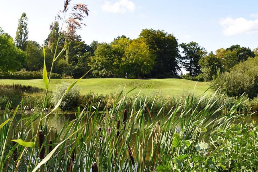 Teich auf dem Golfplatz des Golfclubs Altenhof