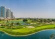 Emirates Golf Club: Eine Grünfläche zwischen Wolkenkratzern