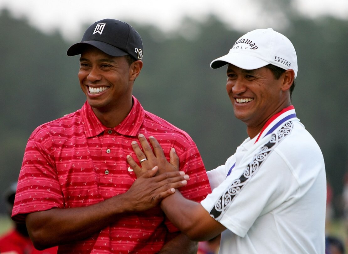 Michael Campbell und Tiger Woods bei der US Open