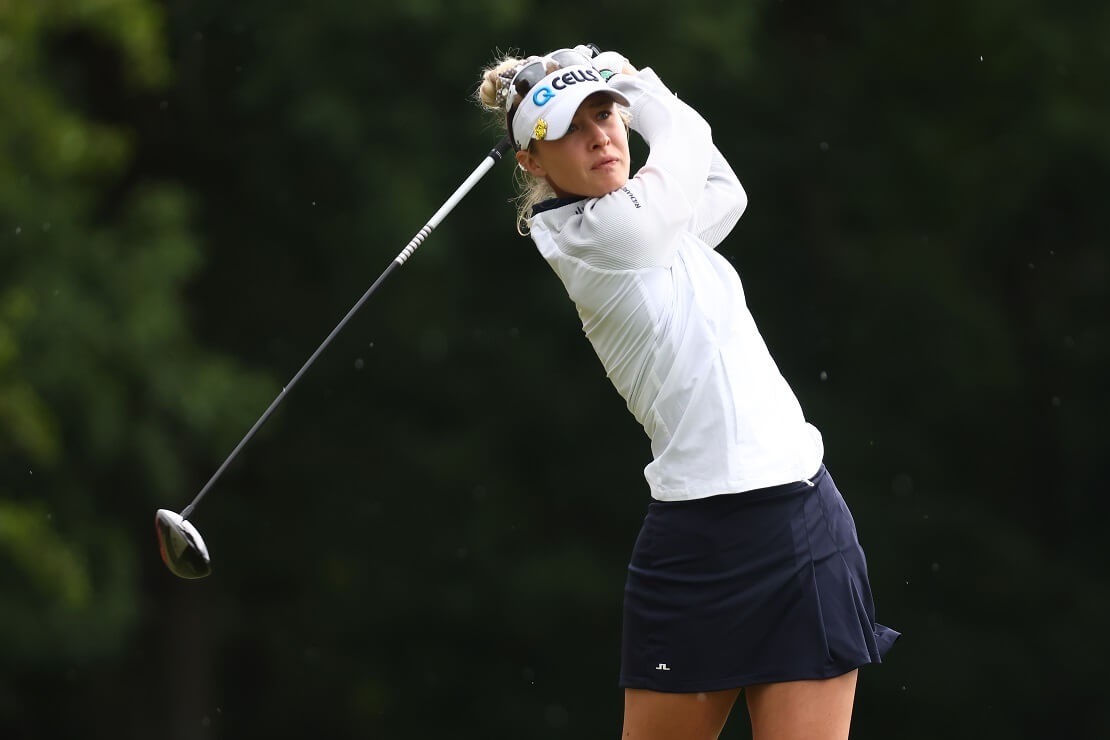 Nelly Korda nach dem Abschlag