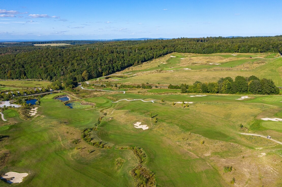 Golfclub im Taunus aus der Vogelperspektive