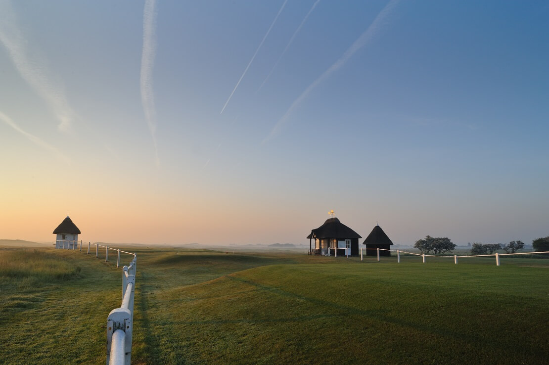 Royal St Georges Golf Course bei Sonnenaufgang