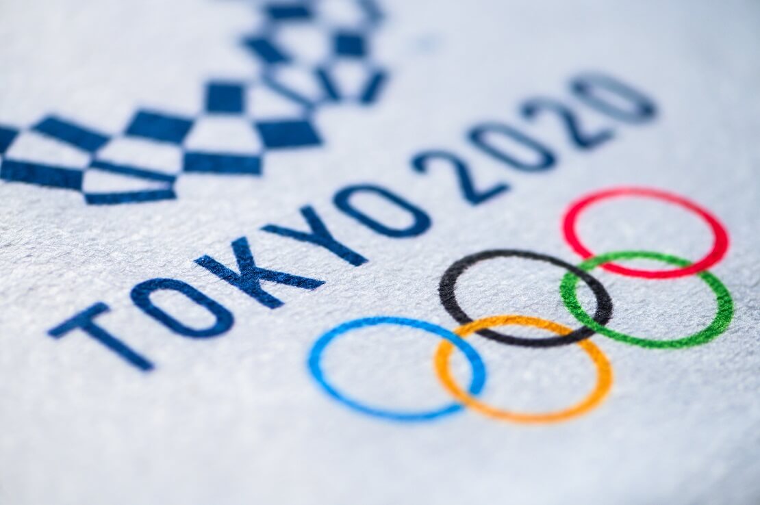Tokio 2020 Olympia Aufdruck