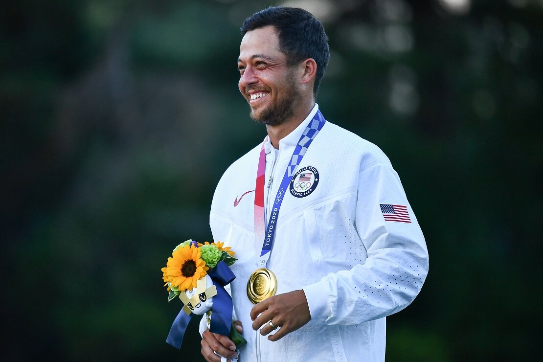 Xander Schauffele mit der olympischen Goldmedaille