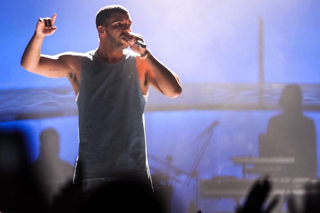 Rapper Drake bei einem Konzert