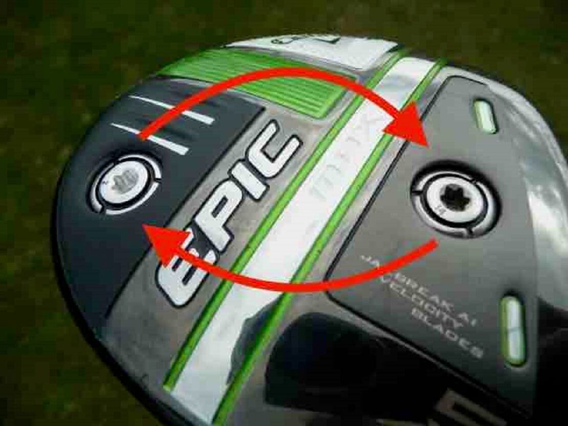 Sohlengewichte beim Fairwayholz Epic Max 2021 von Callaway