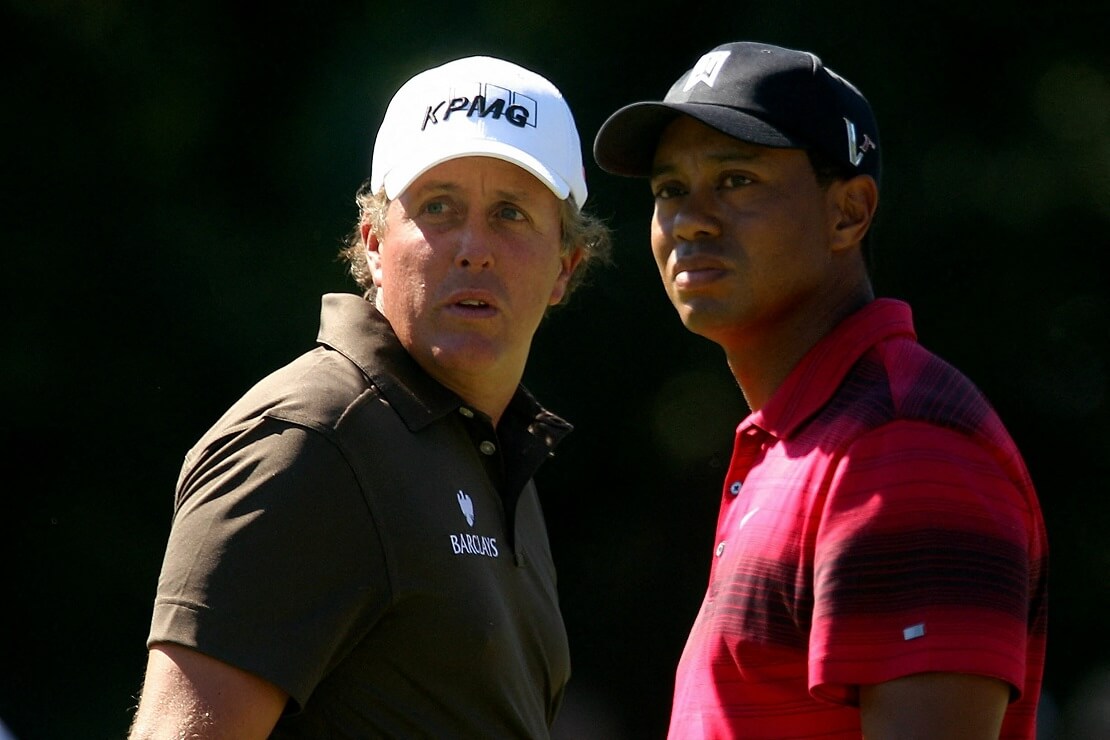 Phil Mickelson und Tiger Woods