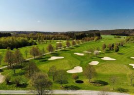 Golfplatz des Gut Heckenhof von oben