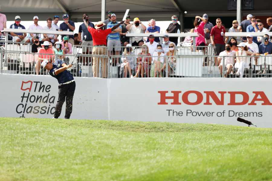 Sungjae auf dem Golfplatz im Honda Classic