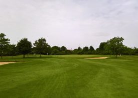 Golfclub Peine Edemissen, großer Golfplatz mit Bäumen an den Rändern