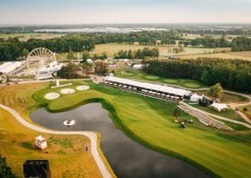 Porsche European Open aus der Vogel perspektive.