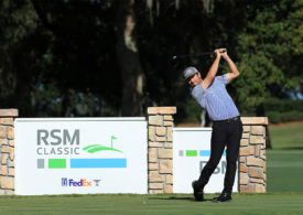 Golfer Robert Streb beim Abschlag