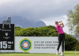 Chiara Noja schlägt an Loch 15 auf der South African Women´s Open ab