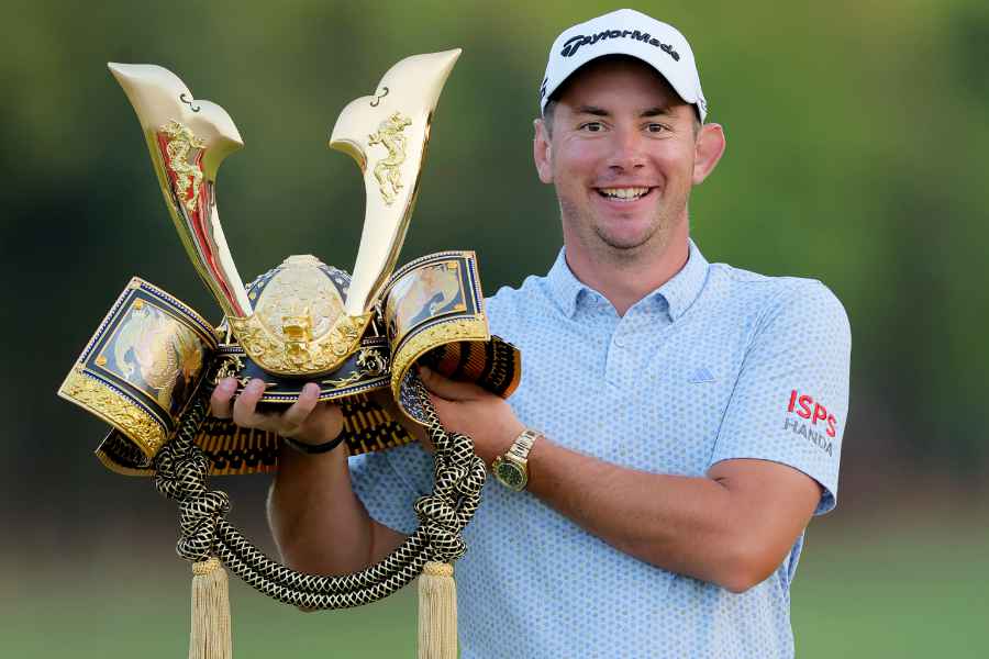 Lucas Herbert gewinnt die DP World Tour ISPS Handa Championship.