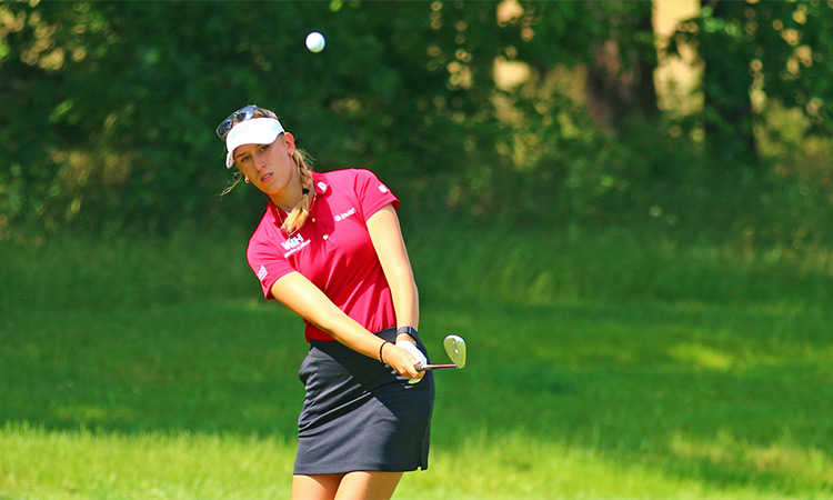 Die Golfspielerin Chiara Noja spielt Golf bei den Amundi German Masters