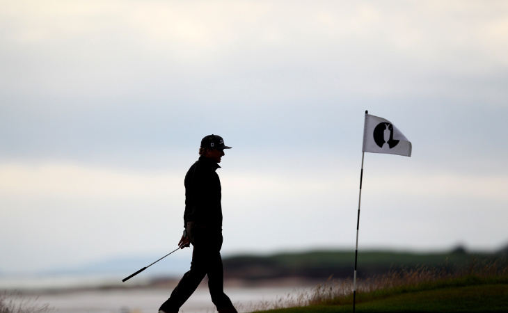 Der Golfspieler Oscar Floren bei den British Open
