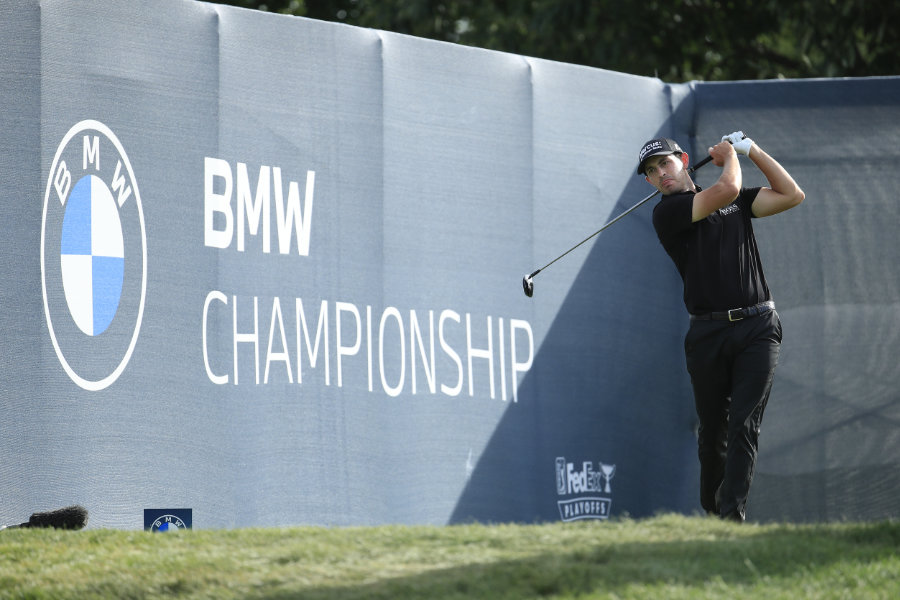 Patrick Cantlay beim Abschlag