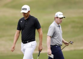 Victor Perez und Robert MacIntyre laufen aneinander vorbei