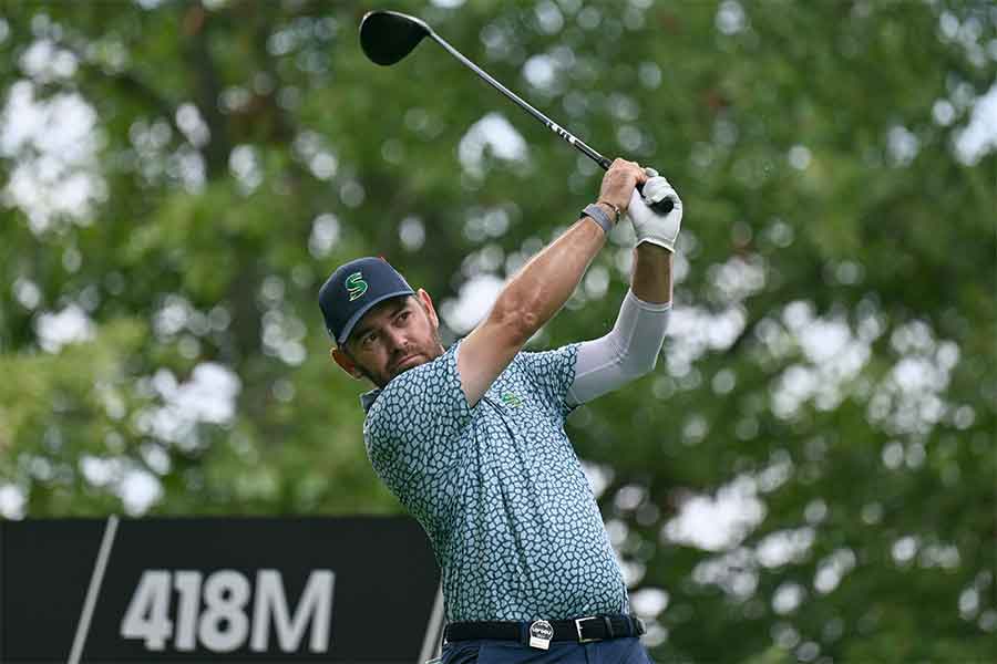 Golfer Louis Oosthuizen schwingt das Eisen