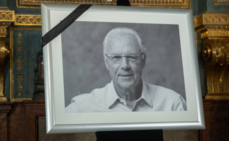 Schwarz-Weiß-Foto von Franz Beckenbauer