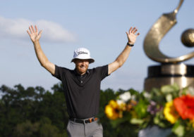 Peter Malnati bejubelt seinen Sieg auf der Valspar Championship