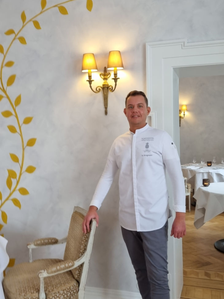 Küchenchef Stephan Krogmann im Restaurant Hilmar