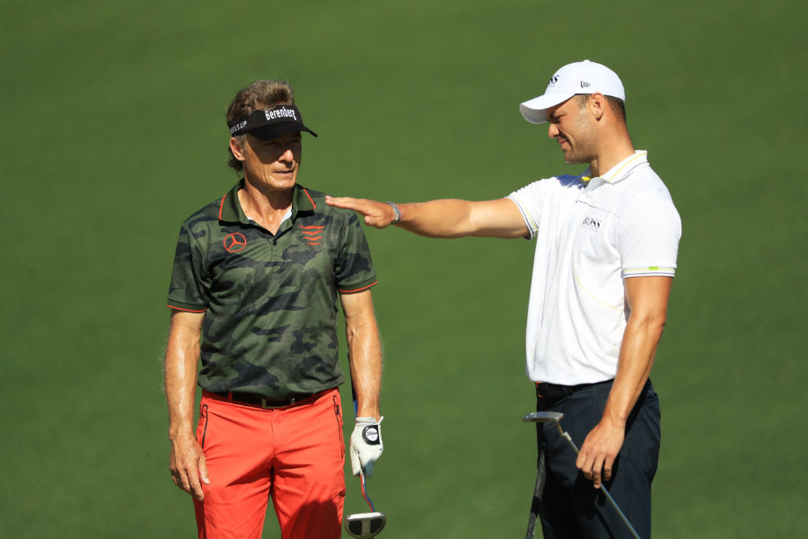 Martin Kaymer im Gespräch mit Bernhard Langer