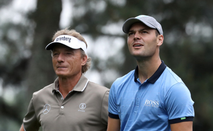 Bernhard Langer und Martin Kaymer beim Masters in Augusta