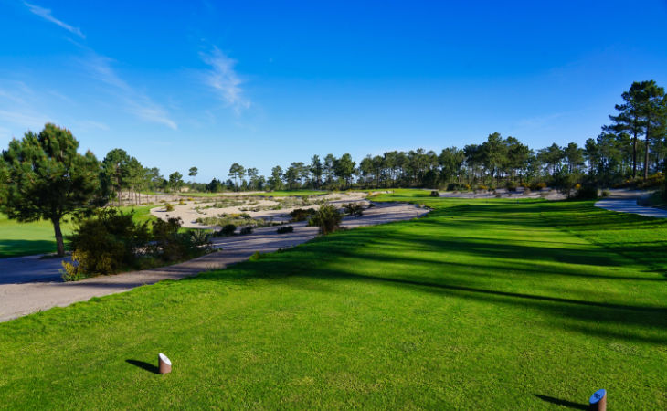 Eine Bahn auf einem südeuropäischen Golfplatz