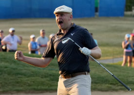 Harry Hall jubelt über den Gewinn des ISCO Championship 2024