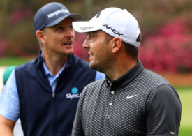 Francesco Molinari und Justin Rose auf dem Golfplatz